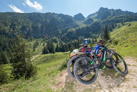 Break with the MTB at the Hochfelln in Berge