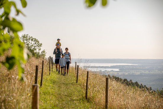 Familienwanderung Grassauer Almen mit Ausblick auf den Chiemgau