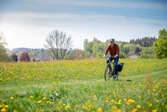 Thomas Stadler beim Radln in Traunstein